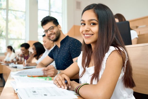 sideview students prepearing exams university 7502 1123